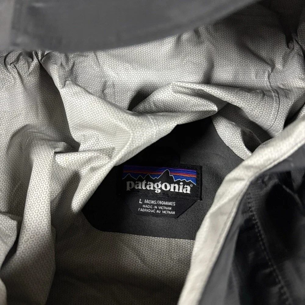Patagonia Jacket Mens Large Grey Torrentshell 2.5L H2NO Windbreaker Rain Coat